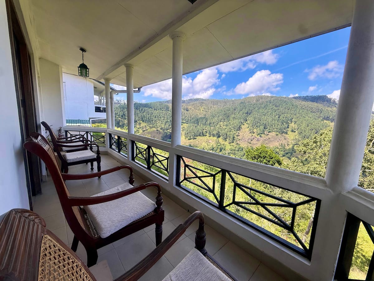 Chairs on the balcony at Villa Krista, Ella